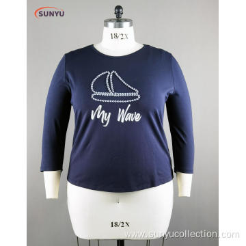 200grams cotton jersey 3/4 sleeve t-shirt